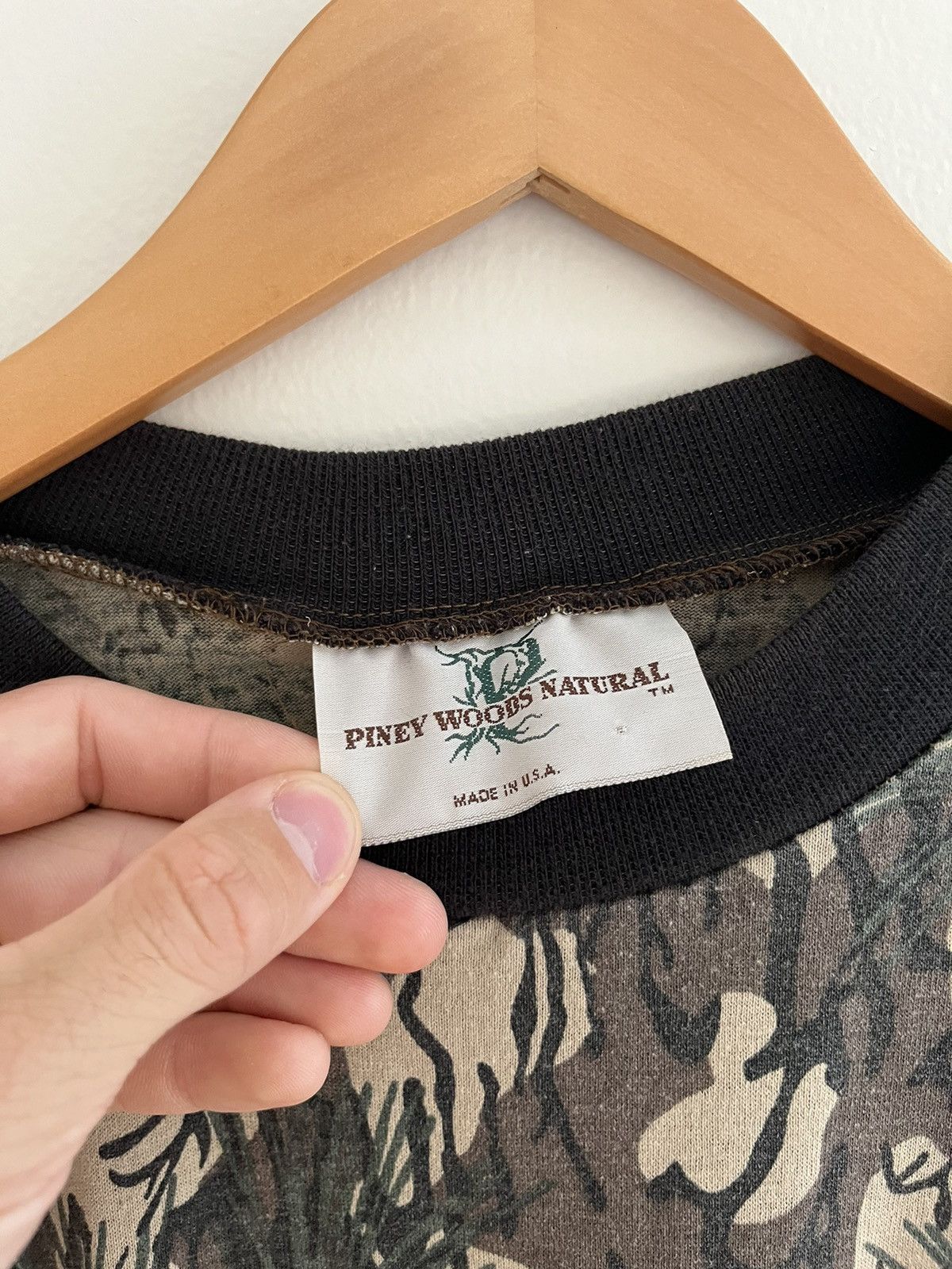 Realtree × Vintage Vintage 90’s Piney Woods Natural Camo Long Sleeve T-Shirt Size US L / EU 52-54 / 3 - 7 Thumbnail