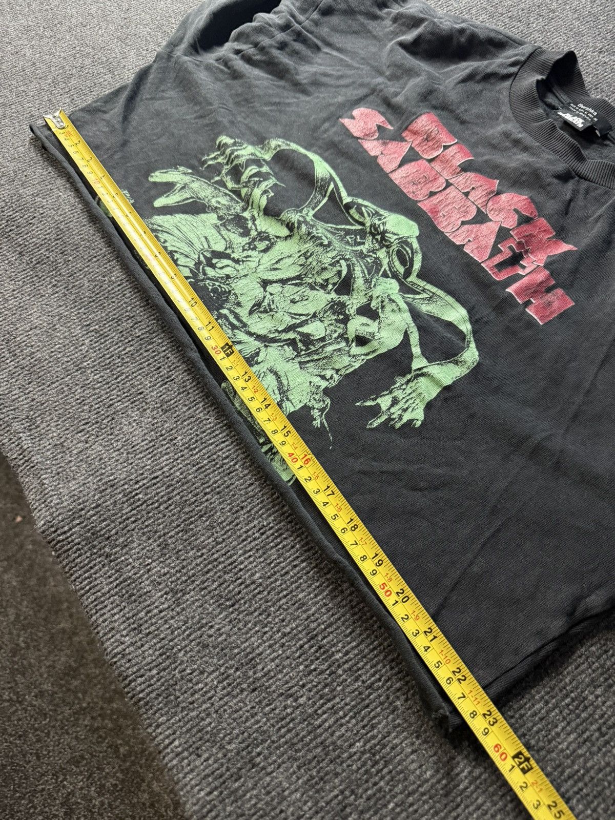Black Sabbath 2019 Black Sabbath Band Cropped Long Sleeve Tee Bershka Y2K Size L / US 10 / IT 46 - 16 Thumbnail