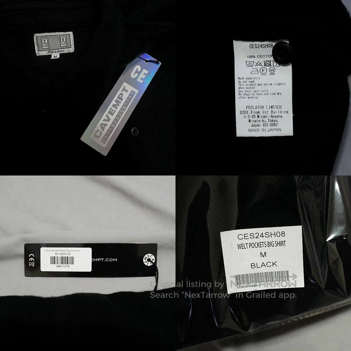 Cav Empt cav empt black big shirt outerwear jacket. Size US M / EU 48-50 / 2 - 6 Thumbnail