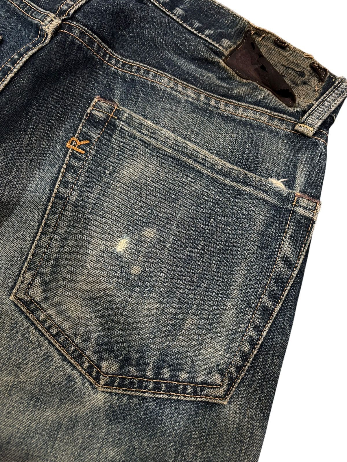 45rpm × Japanese Brand 90s Vtg 45rpm Distressed Faded Reworked Jeans Size US 30 / EU 46 - 8 Thumbnail