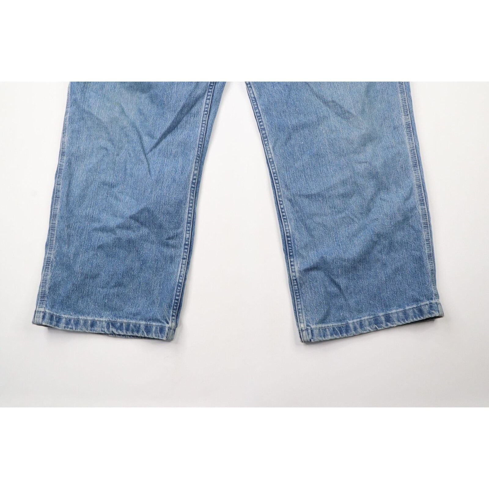 Vintage Vintage 90s Streetwear Thrashed Wide Leg Baggy Jeans Size 44 - 4 Thumbnail
