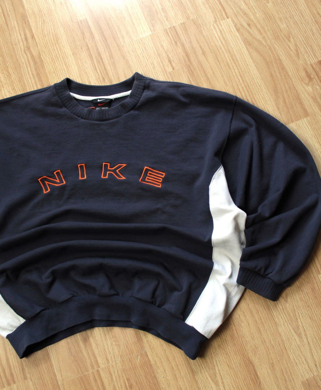 Nike 🔥 90s Nike Big Logo Swoosh Vintage Sweatshirt Hoodie Y2K Size US L / EU 52-54 / 3 - 1 Thumbnail