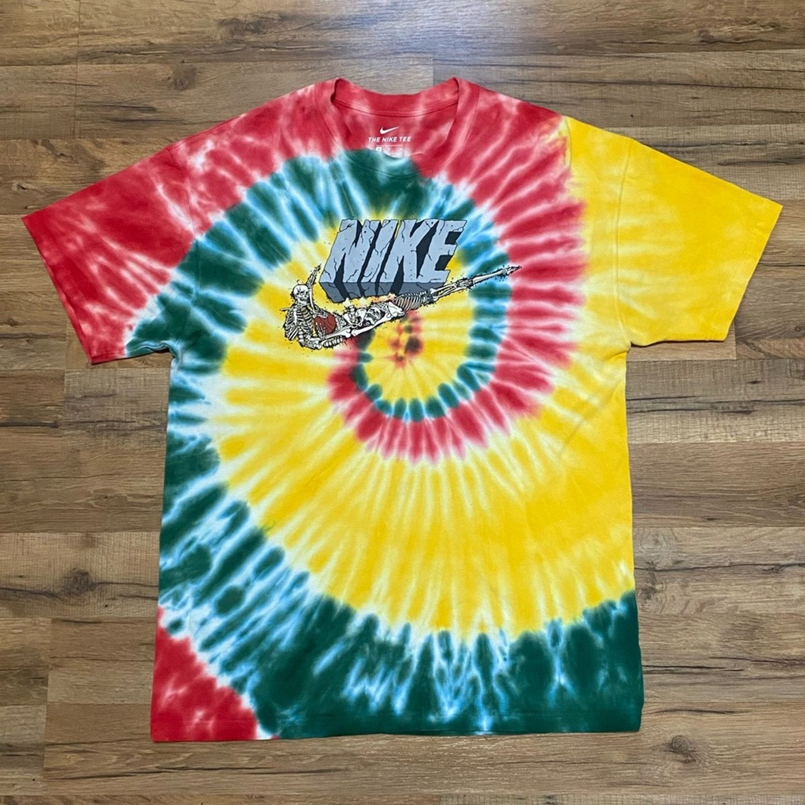 Nike Nike Tie Dye Skeleton Basketball Short Sleeve Size US M / EU 48-50 / 2 - 1 Thumbnail