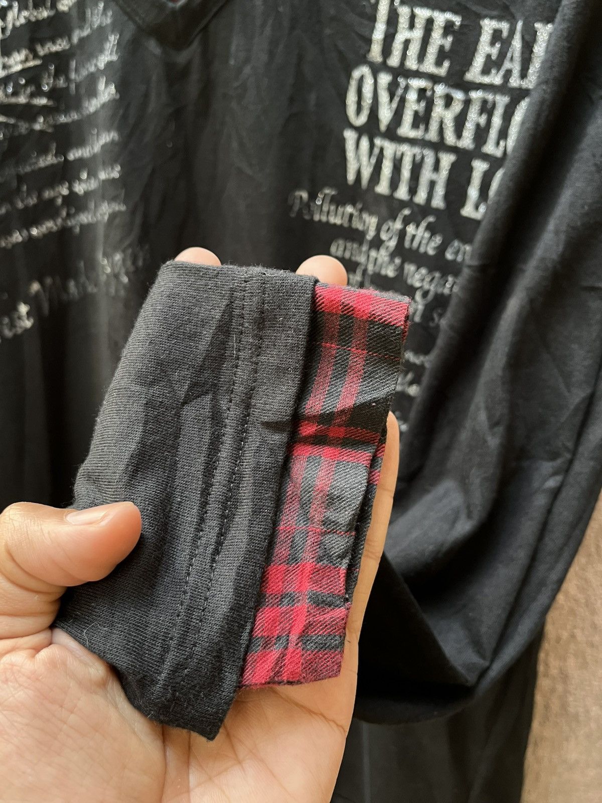 Japanese Brand Euroyal Poem Tee DoubleLayer y2k Size US L / EU 52-54 / 3 - 4 Thumbnail