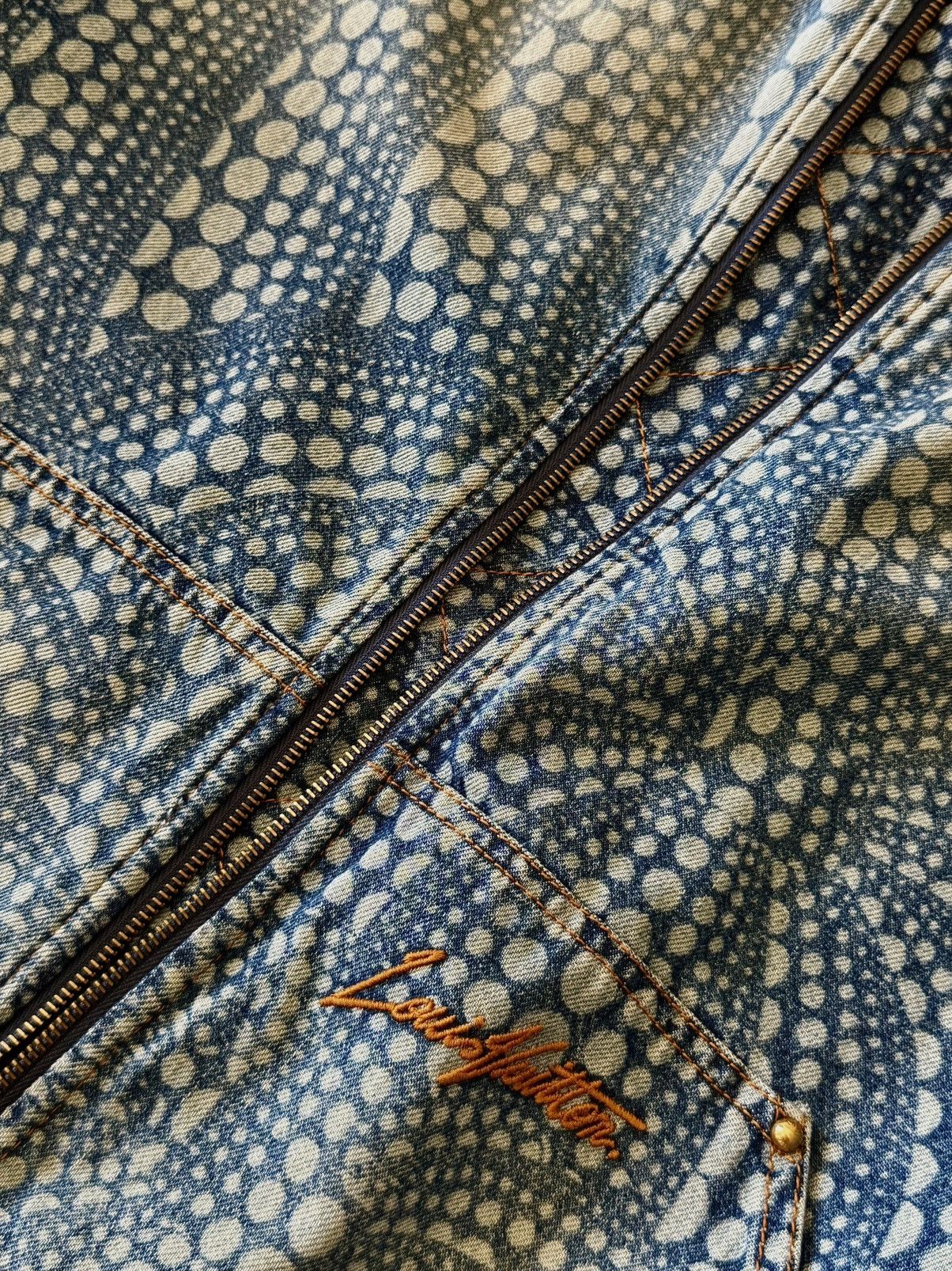 Louis Vuitton × Yayoi Kusama Louis Vuitton - Yayoi Kusama - Pumpkin - Denim Jacket Size US M / EU 48-50 / 2 - 15 Thumbnail