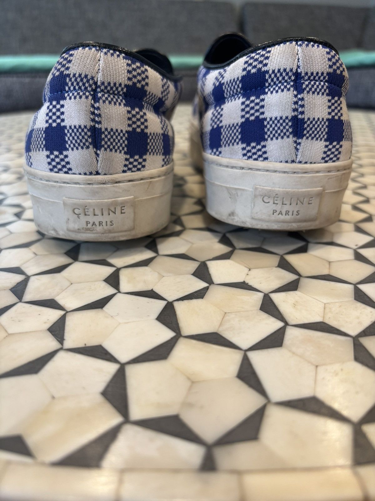 Celine Celine Cobalt Canvas Slip Ons Size US 8.5 / EU 41-42 - 3 Thumbnail