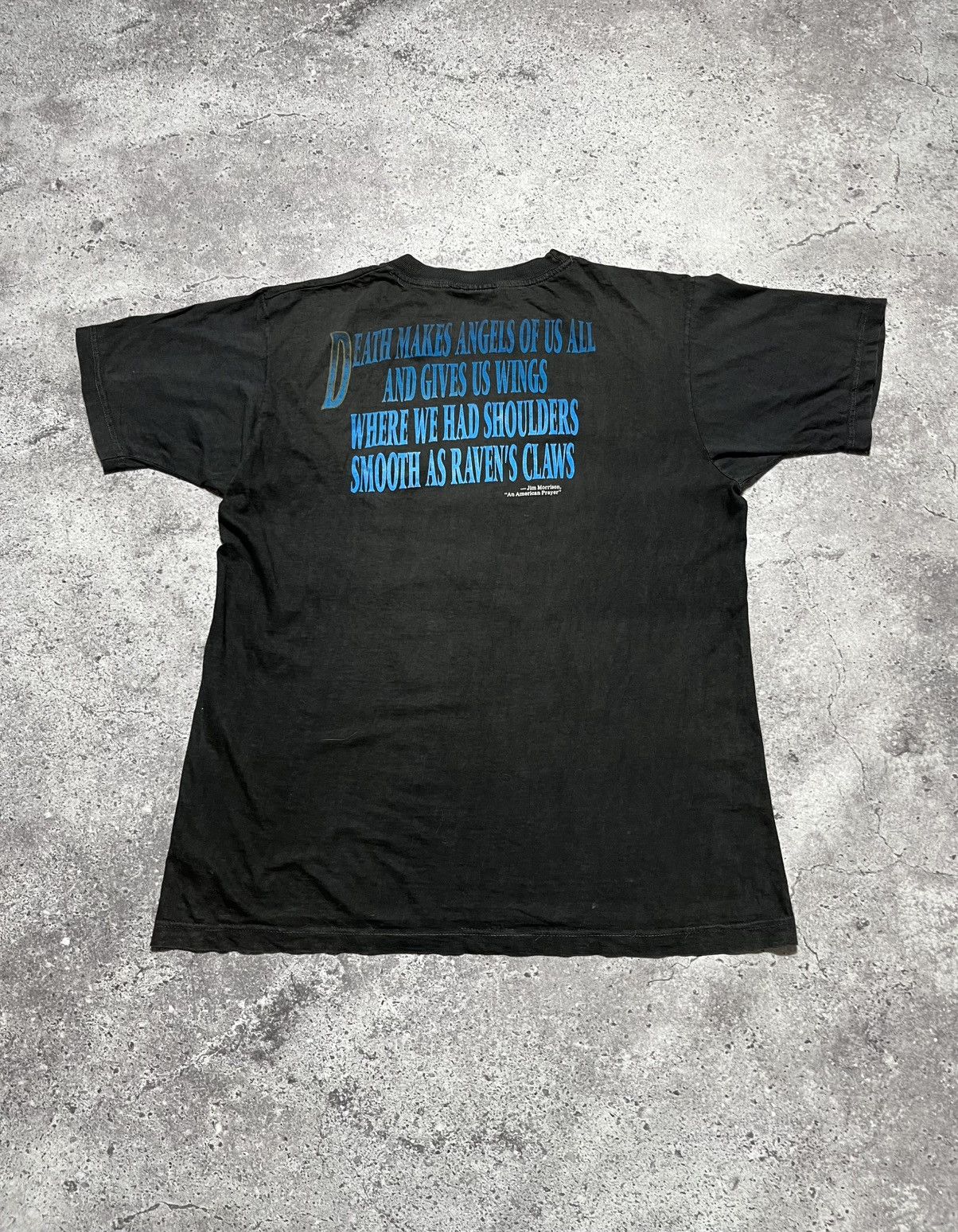 Band Tees Vintage 90's "PÈRE-LACHAISE NOT DEAD MORRISON PARIS FRANCE" Size US L / EU 52-54 / 3 - 8 Thumbnail