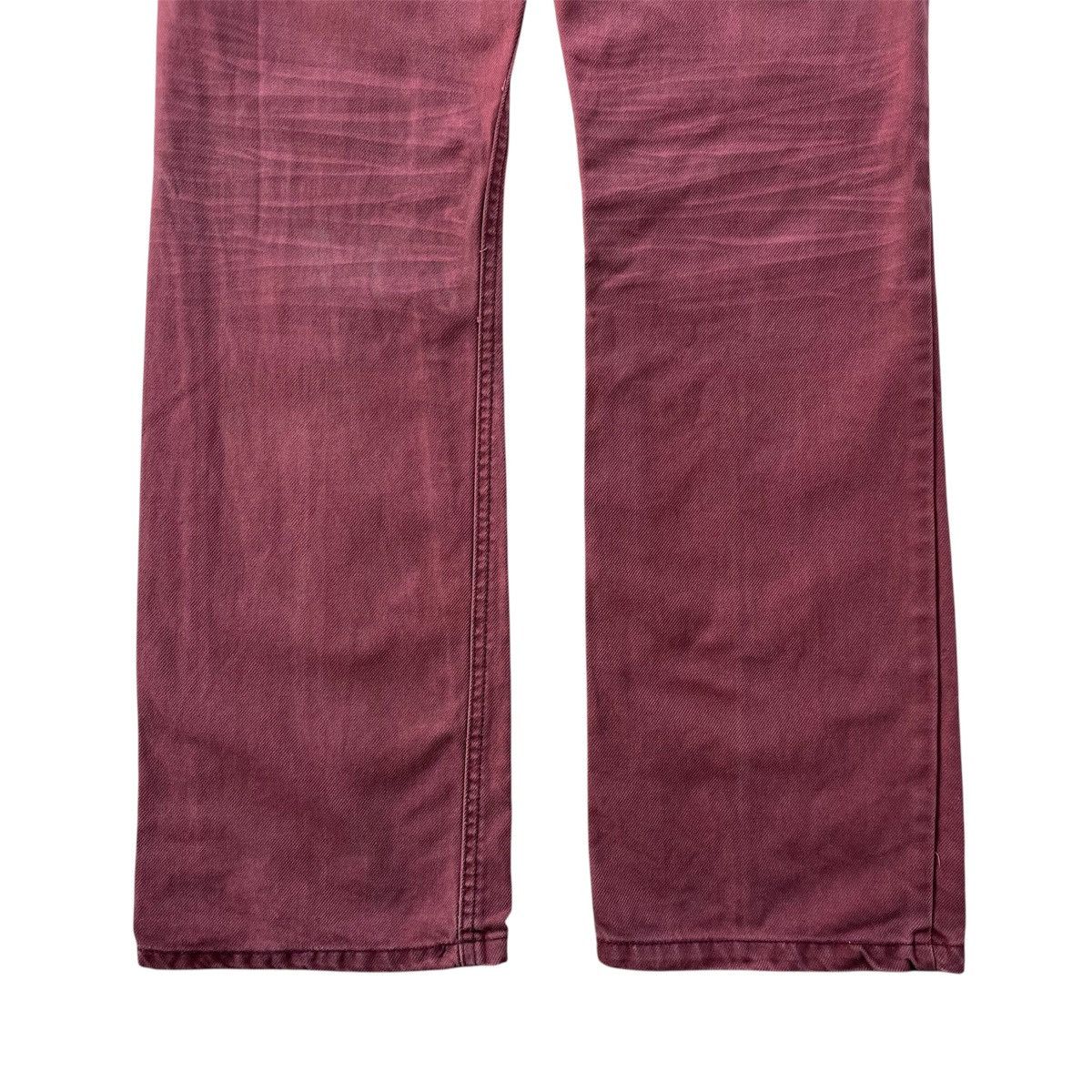 semanticdesign Vintage Semanticdesign - Maroon Twisted Flare Jeans Size US 31 - 8 Thumbnail