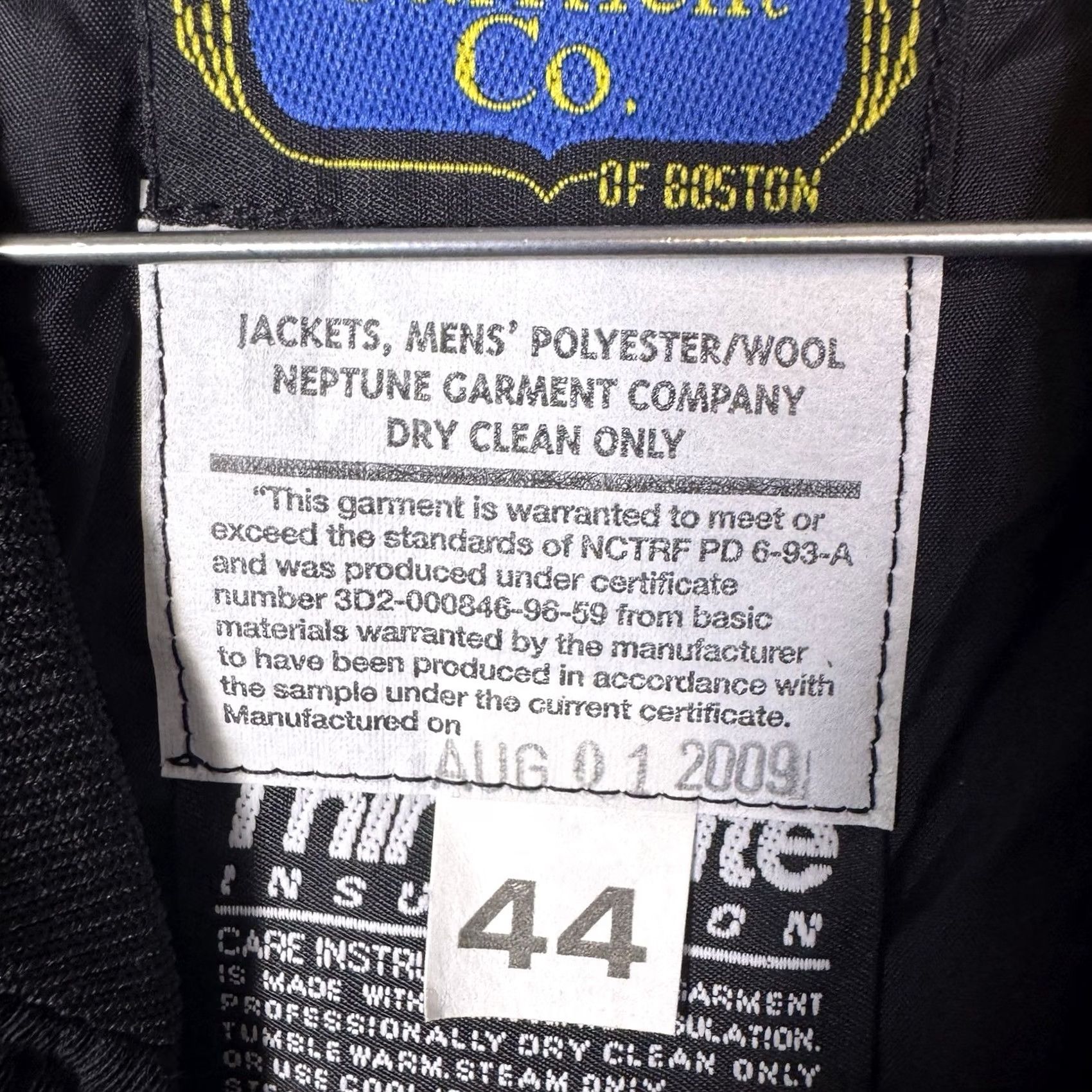 CO Neptune Garment Co Bomber Jacket Mens 44 Removeable Thinsulate Insulation Coat Size US S / EU 44-46 / 1 - 5 Thumbnail