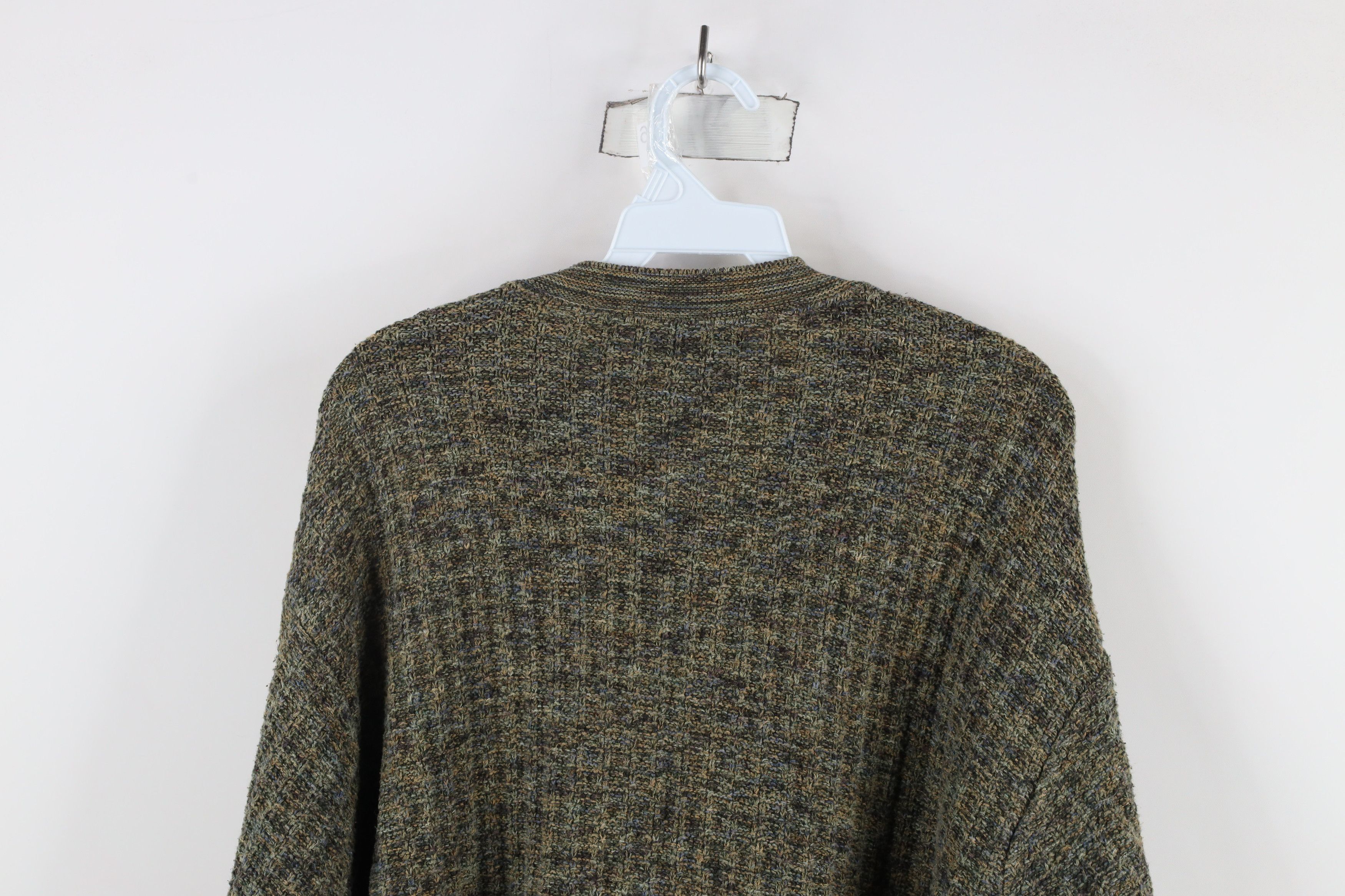Vintage Vintage 90s Streetwear Knit V-Neck Sweater Rainbow USA Size US L / EU 52-54 / 3 - 6 Thumbnail
