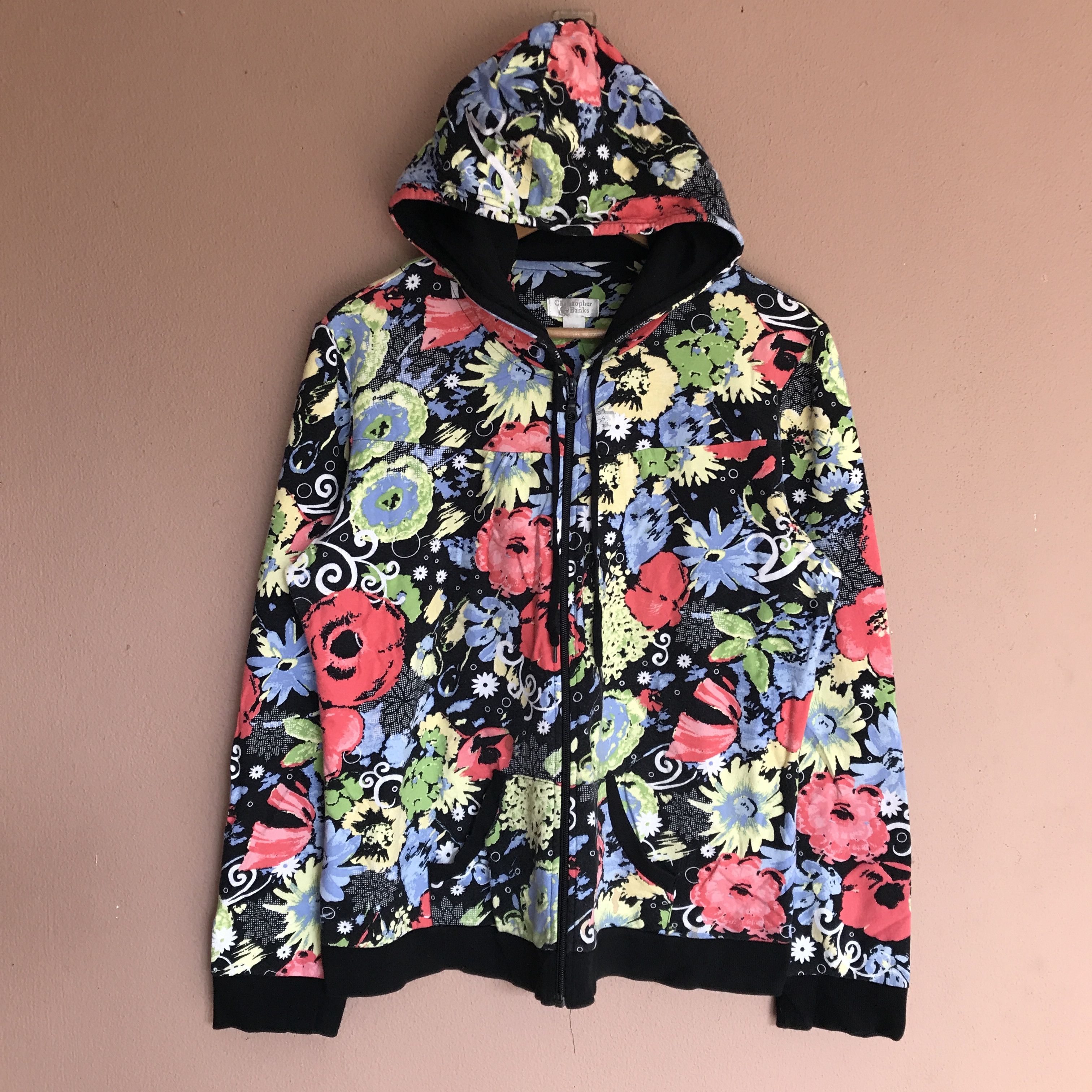 Christopher Bank Art Flower Hoodie Sweater FullPrint