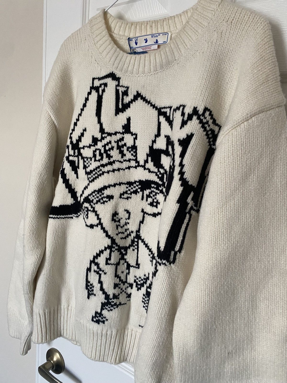 Off-White Off-White Graffiti Wool Sweater Size Large Size US L / EU 52-54 / 3 - 2 Thumbnail