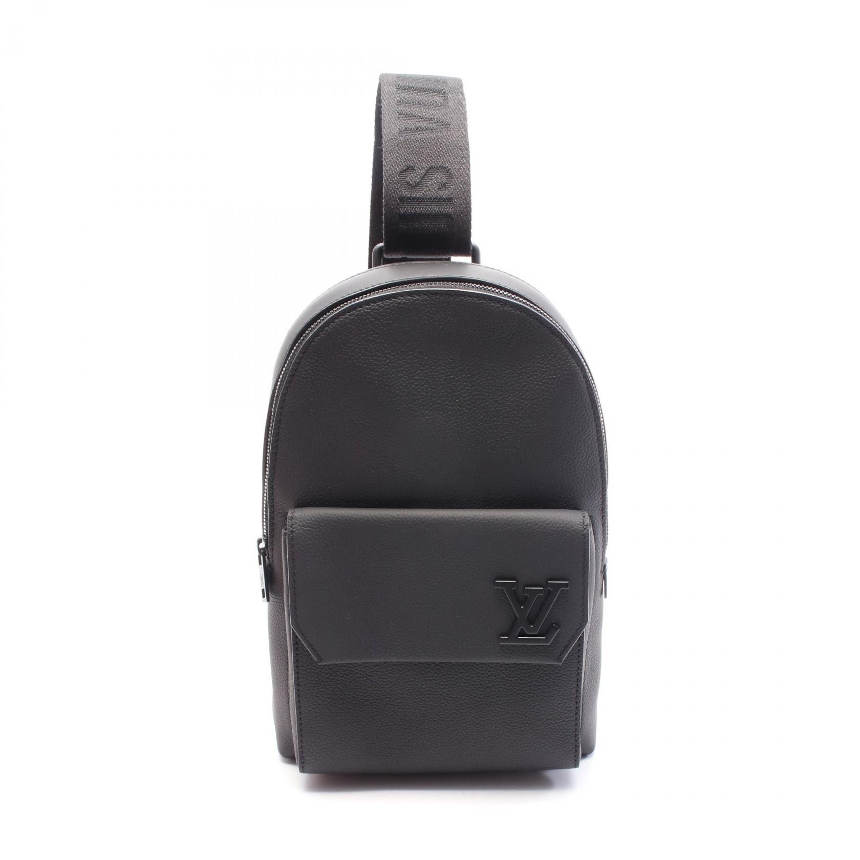 Louis Vuitton Louis Vuitton Pilot Leather 2Way Sling Bag Leather Belt Bag M23736 in Black, Men's