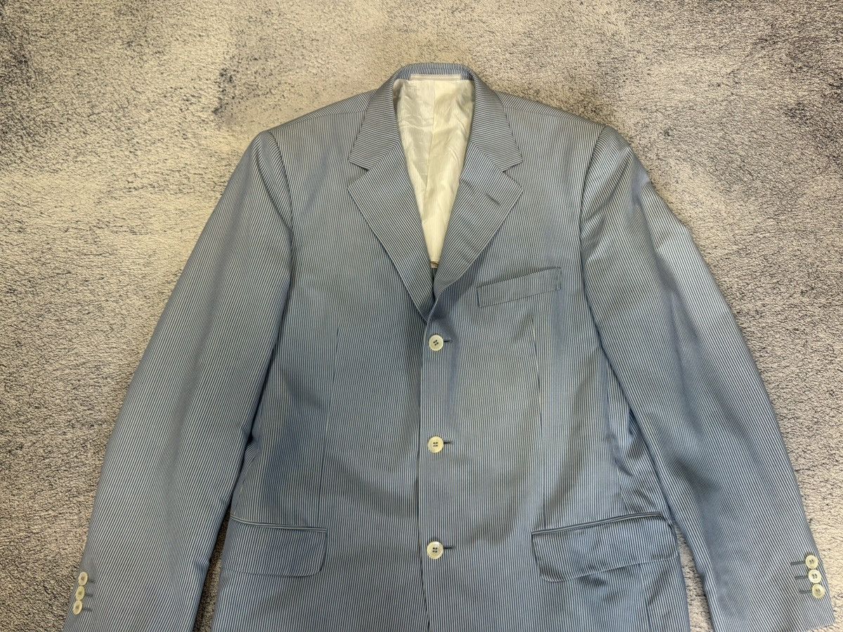 Ermenegildo Zegna Ermenegildo Zegna Soft Silk Blazer 52R Seersucker Luxury Size 42R - 5 Thumbnail