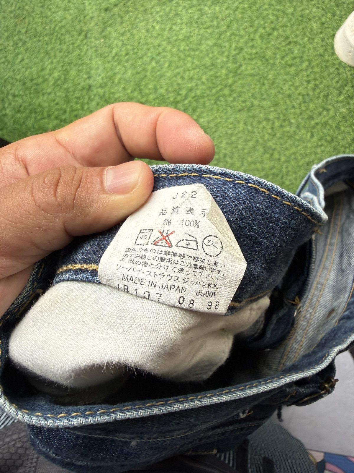 Levi's Vintage Clothing W33x34 Vintage levi’s 702 redline buckle back denime Size US 33 - 10 Thumbnail