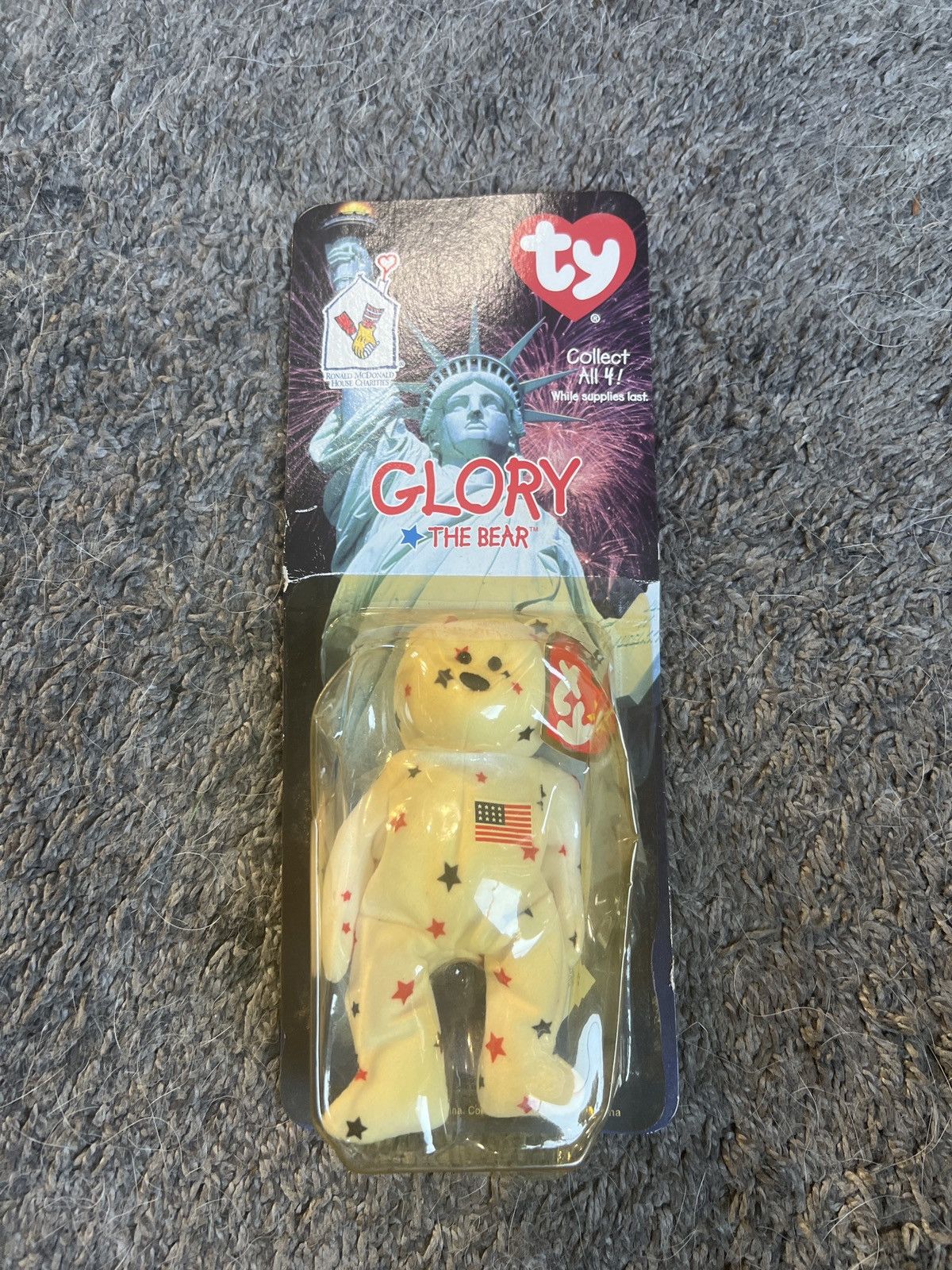 1999 McDonald's Ty Glory The Bear Teenie Beanie Baby