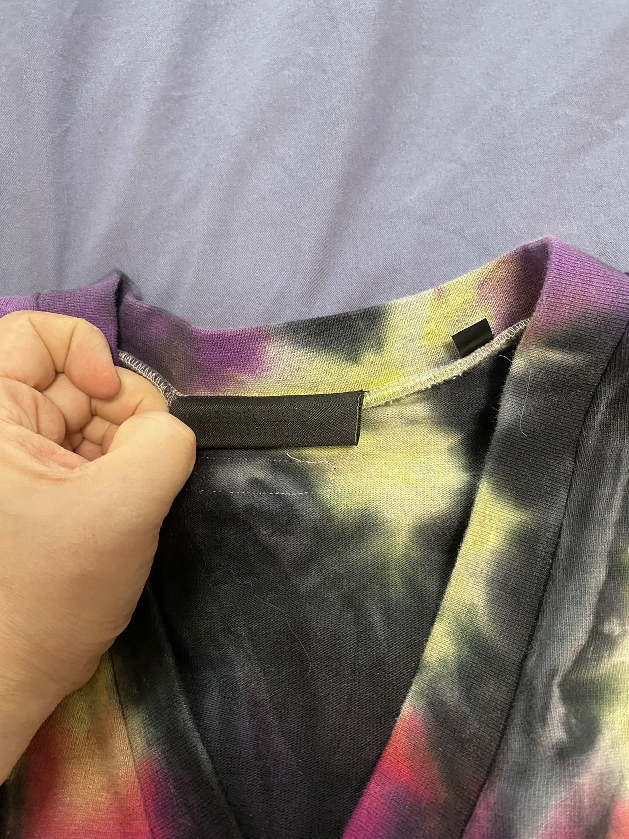 Essentials Tie Dye Fear of God ESSENTIALS Football T-Shirt Size US XL / EU 56 / 4 - 7 Thumbnail