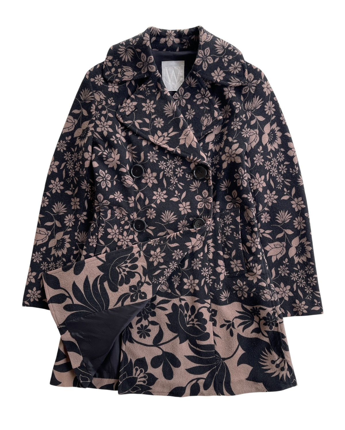 Yohji Yamamoto 1990s Yohji Yamamoto Double Breasted Floral Coats Size M / US 6-8 / IT 42-44 - 2 Thumbnail