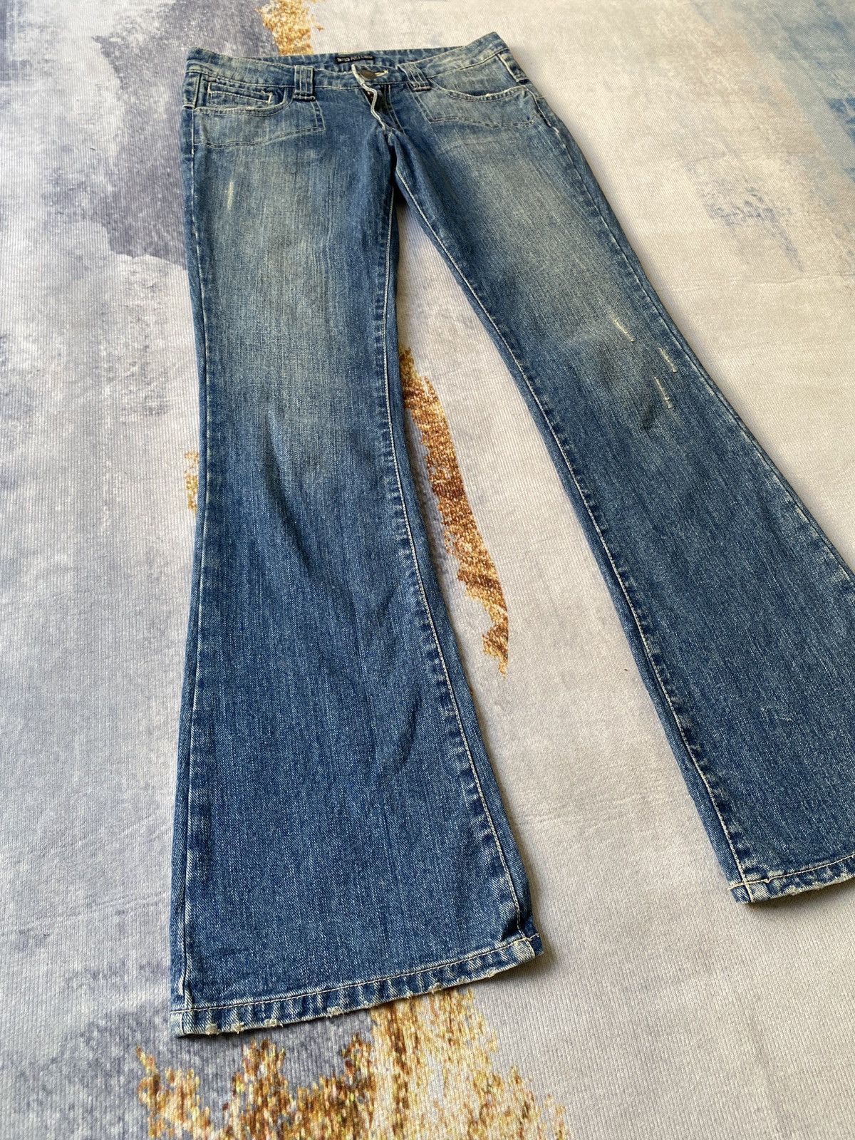 Japanese Brand × Tornado Mart 1990’s Miss Artemis Tribal Design Flare Denim Size US 29 - 7 Thumbnail