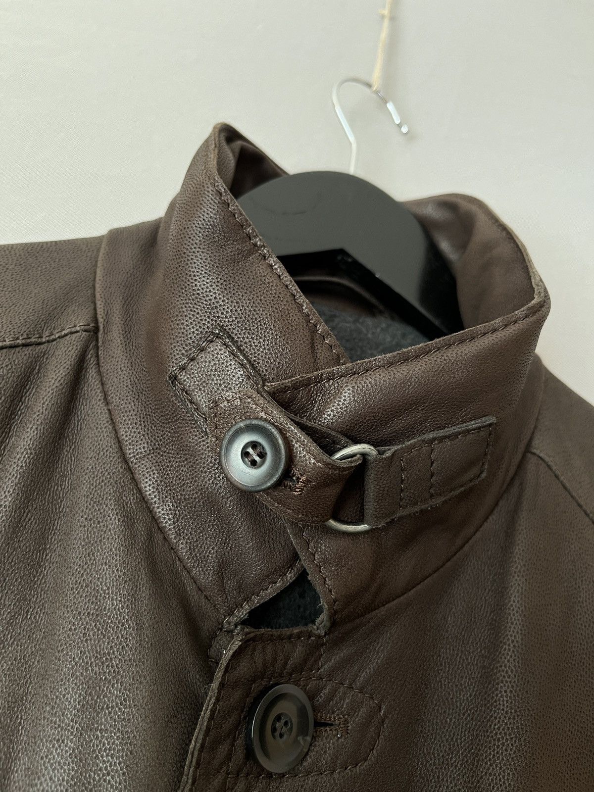 Italic Moriano Italian Luxury Soft Leather Cashmere Lined Coat Size US M / EU 48-50 / 2 - 5 Thumbnail