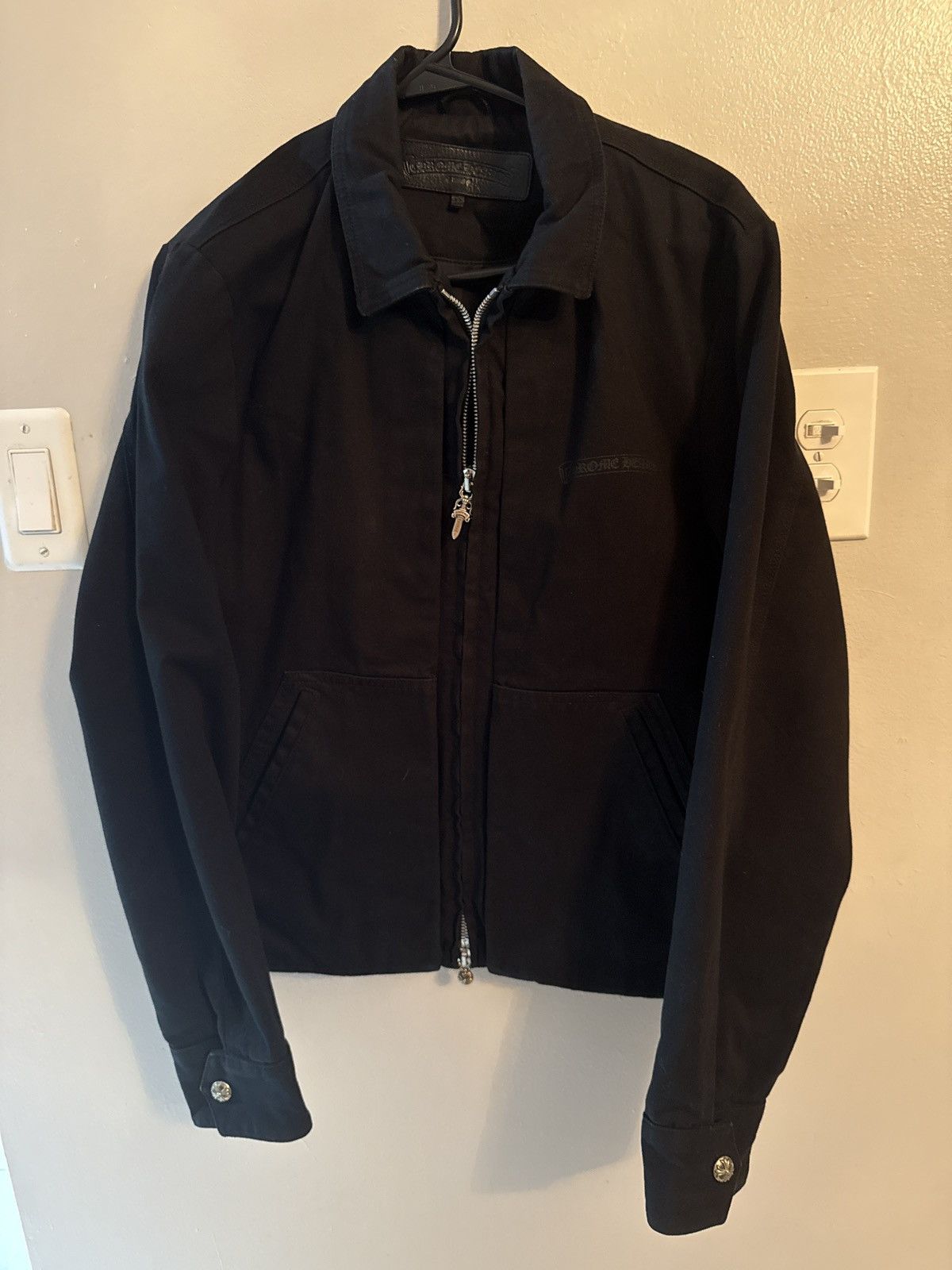 Chrome Hearts Chrome heart zip up script made in Hollywood work jacket Size US M / EU 48-50 / 2 - 2 Thumbnail