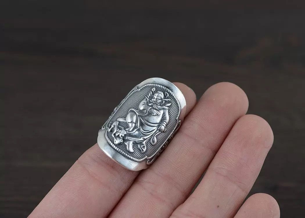 Japanese Brand × Jewelry Resizable Tide Totem Buddha Ring Size ONE SIZE - 7 Thumbnail