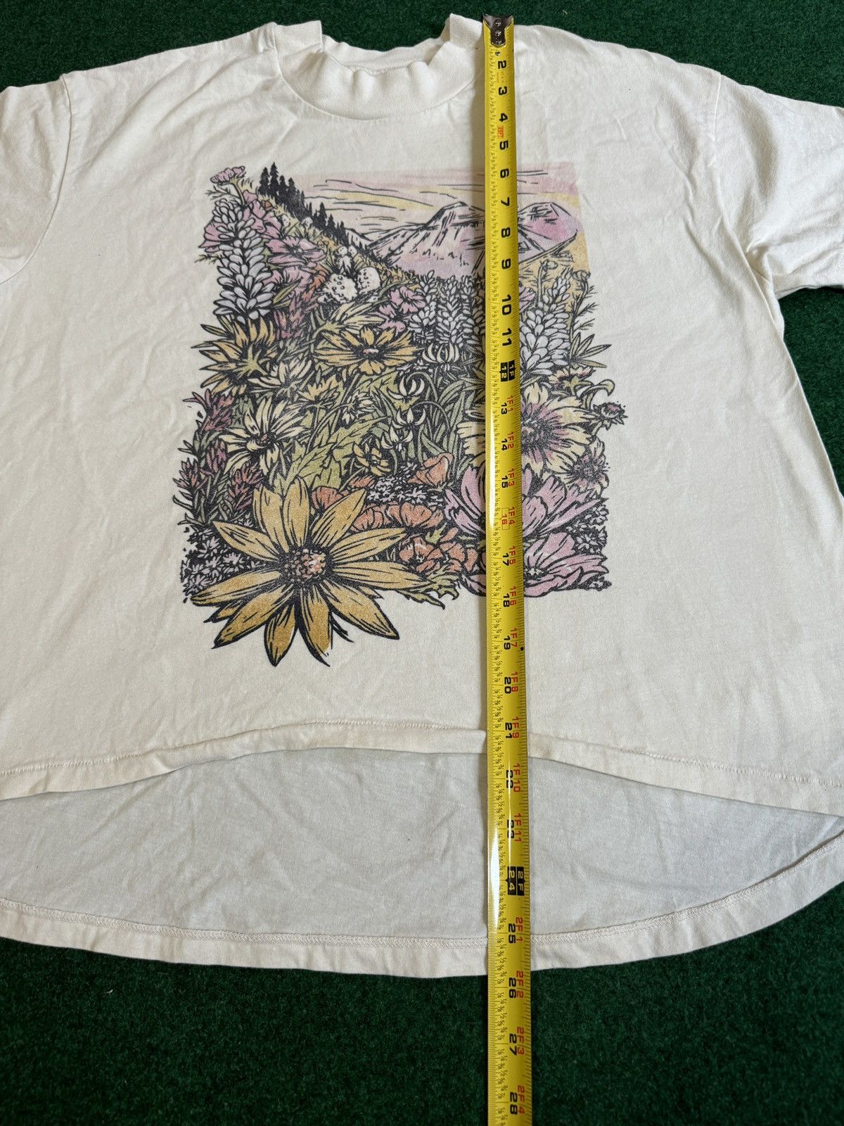 Vintage Vintage 90s Wildflower Meadow Moutain Nature T Shirt Size L / US 10 / IT 46 - 7 Thumbnail