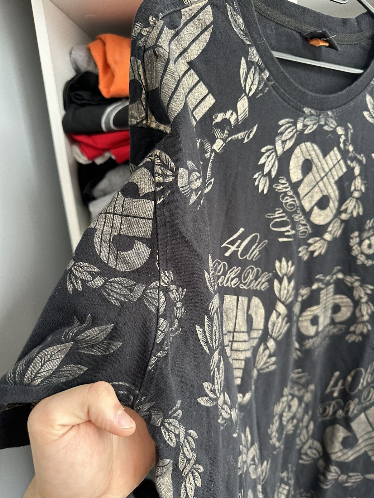 Marc Buchanan 🔥VINTAGE PELLE PELLE RAP OVER PRINTED T-SHIRT🔥 Size US XL / EU 56 / 4 - 3 Thumbnail