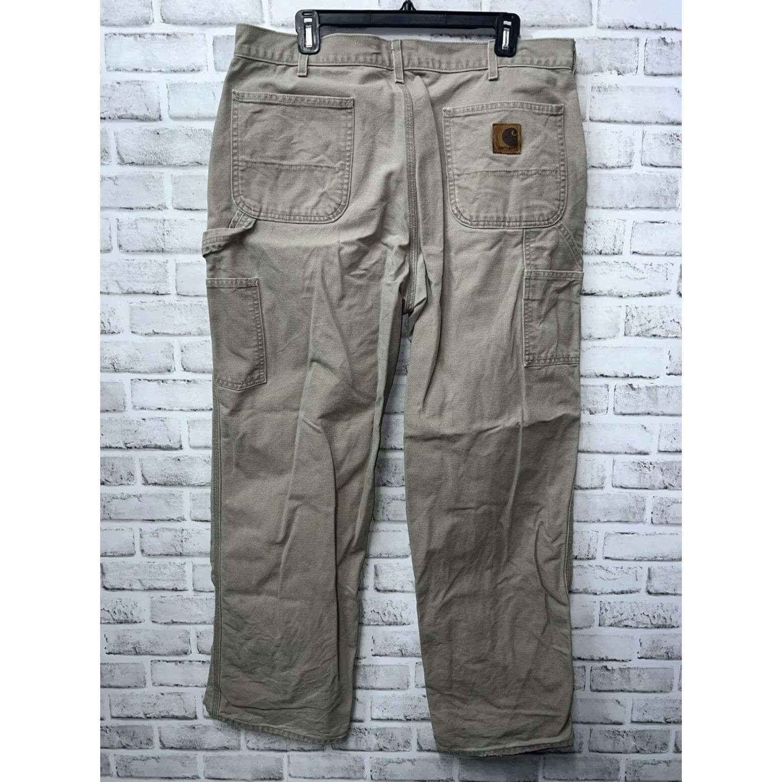 Carhartt VINTAGE Carhartt 1889 Beige Pants Men 38x32 Khaki Regular Inseam 32 Mens Clothing Size US 38 / EU 54 - 4 Thumbnail