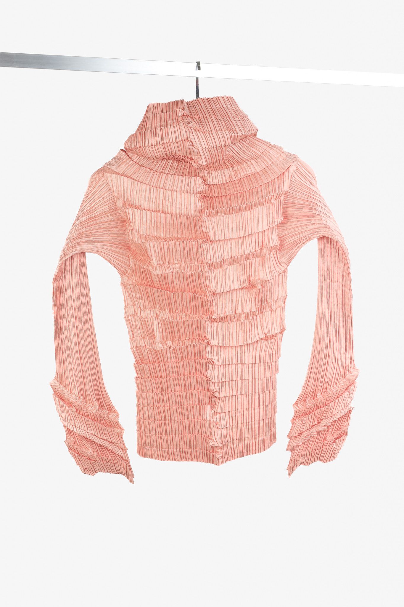 Issey Miyake Issey Miyake Archival 1990s Diagonal Pleats Bllouse Size M / US 6-8 / IT 42-44 - 2 Thumbnail