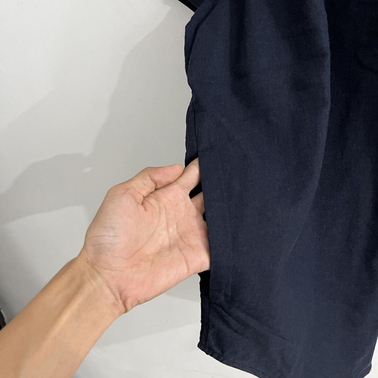 Japanese Brand Lafudge City Boy Oversized Shirt Darknavy Size US L / EU 52-54 / 3 - 8 Thumbnail