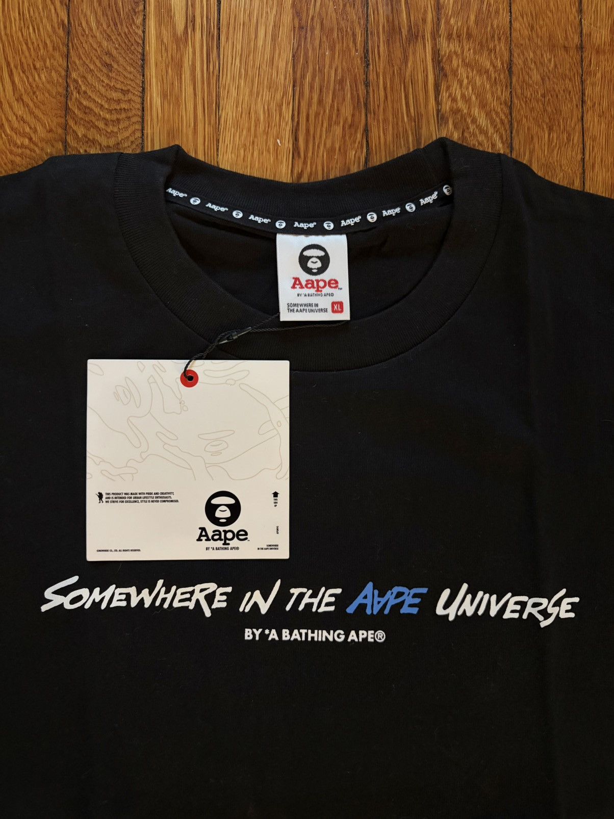 Aape Somewhere in the AAPE Universe Tee Size US XL / EU 56 / 4 - 3 Thumbnail