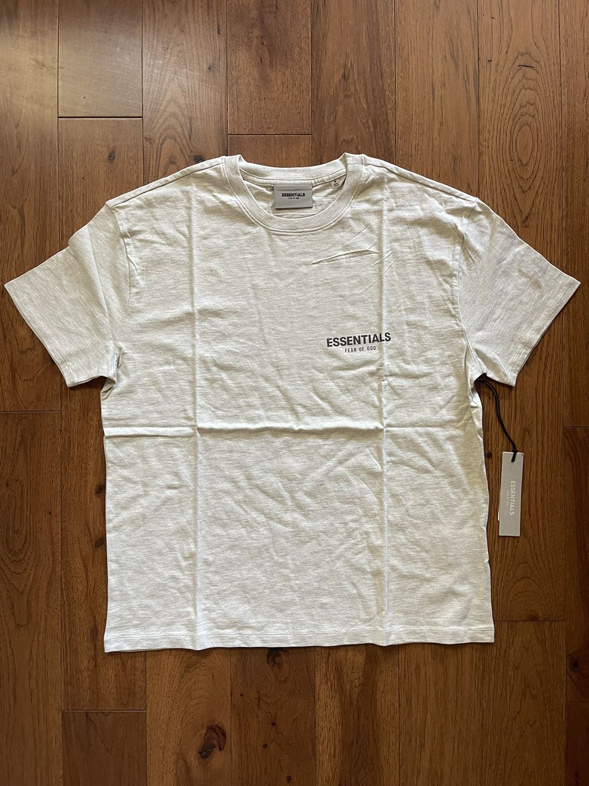 Fear Of God Essentials T-Shirt Light Heather Oatmeal SS21