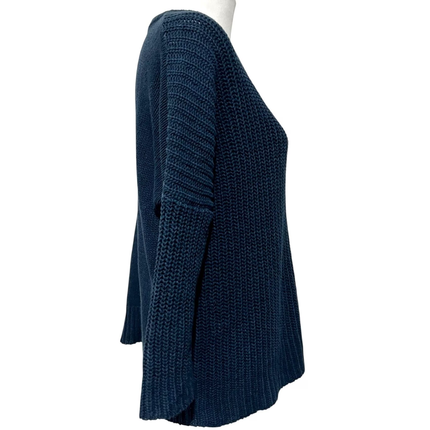 Madewell Madewell Ribbed Knit Pullover Sweater Linen Cotton Blue Women’s Medium Size S / US 4 / IT 40 - 6 Thumbnail