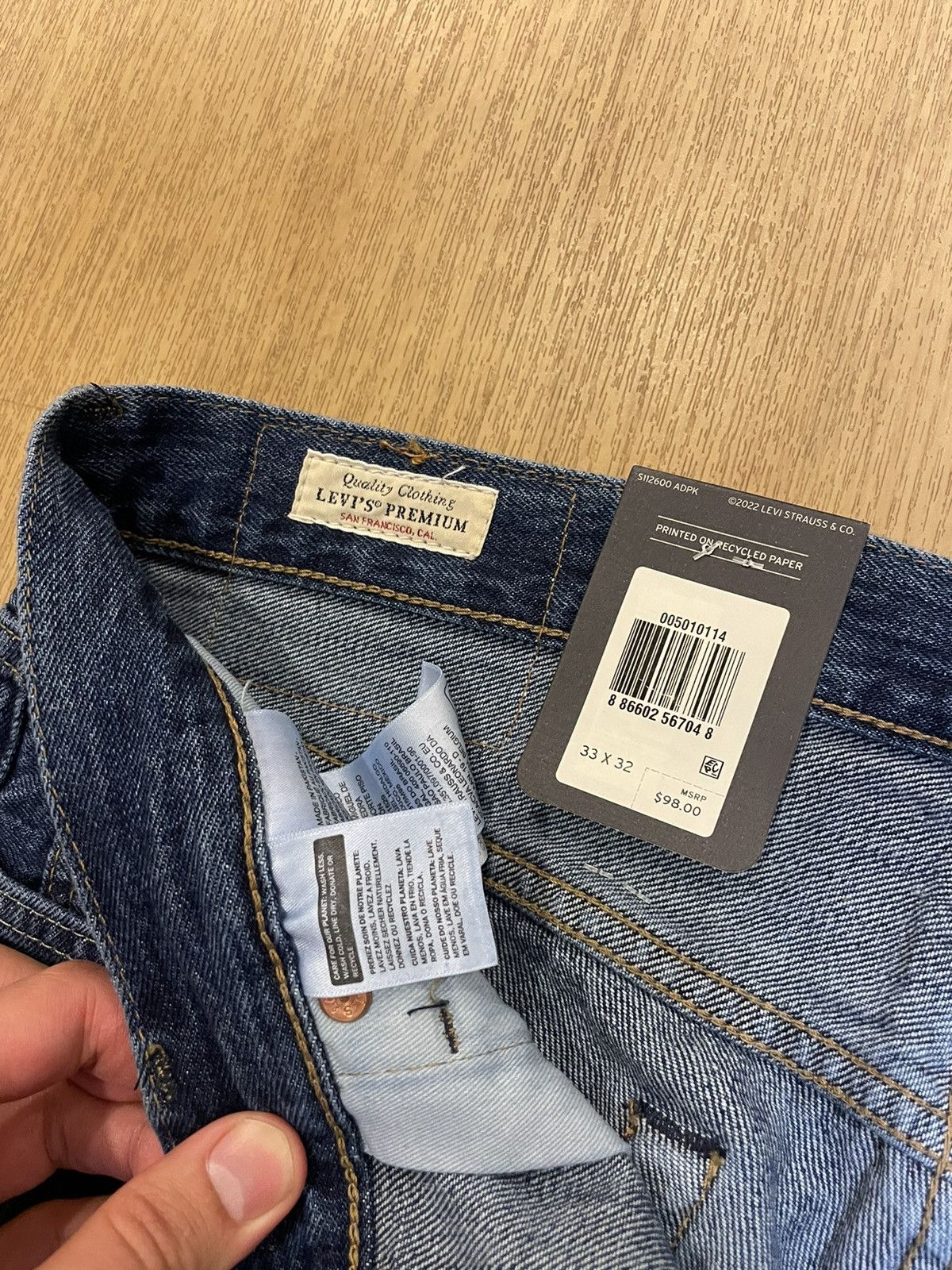 Levi's 501 Denim Size US 33 - 3 Thumbnail