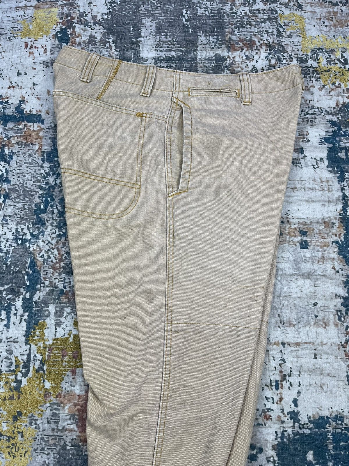 L.L. Bean Vintage LL Bean Double Knee Distressed Canvas Pants Size US 32 / EU 48 - 12 Thumbnail