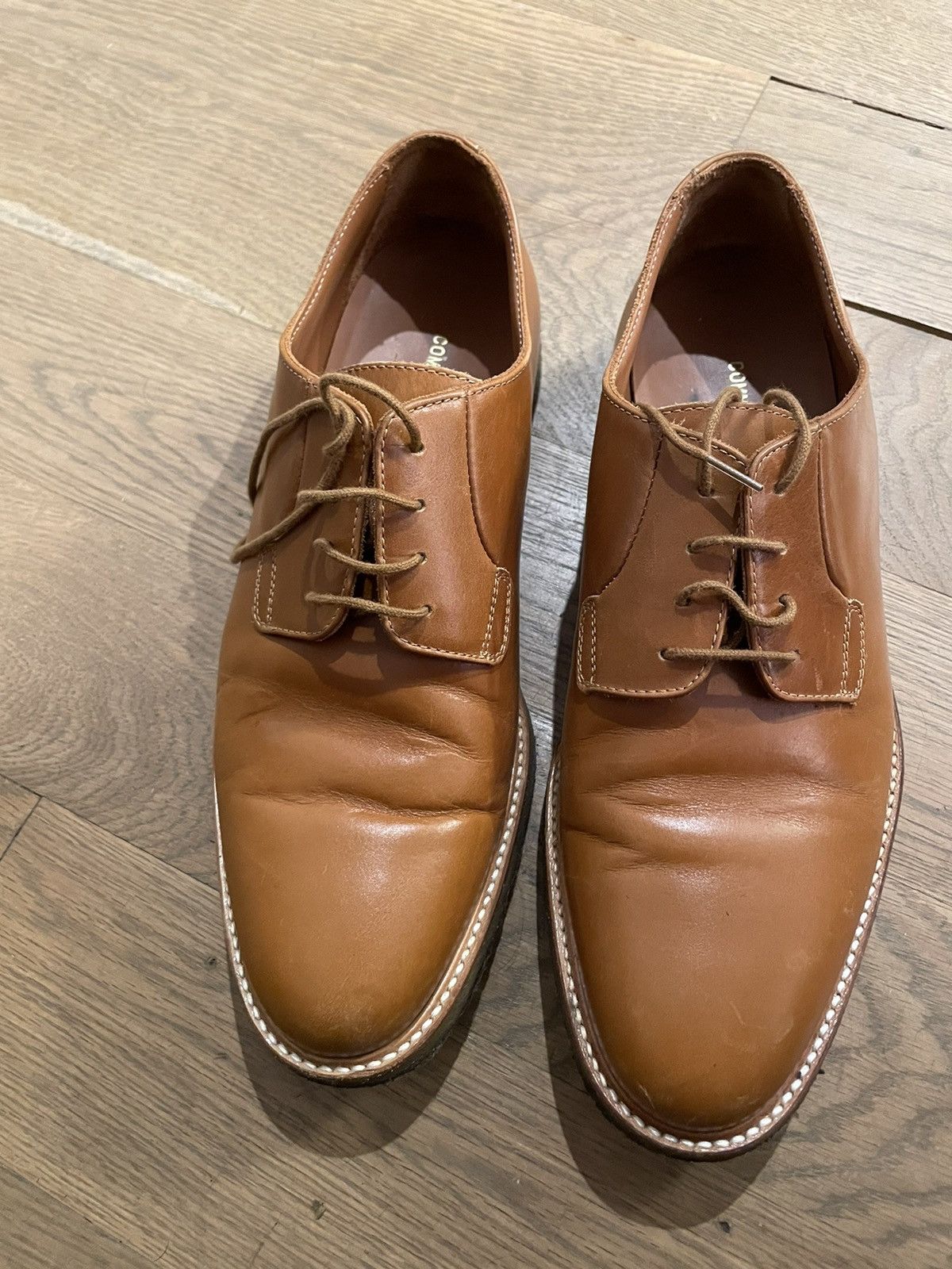 image of Common Projects Crepe Derby Shoes in Brown, Men's (Size 8)