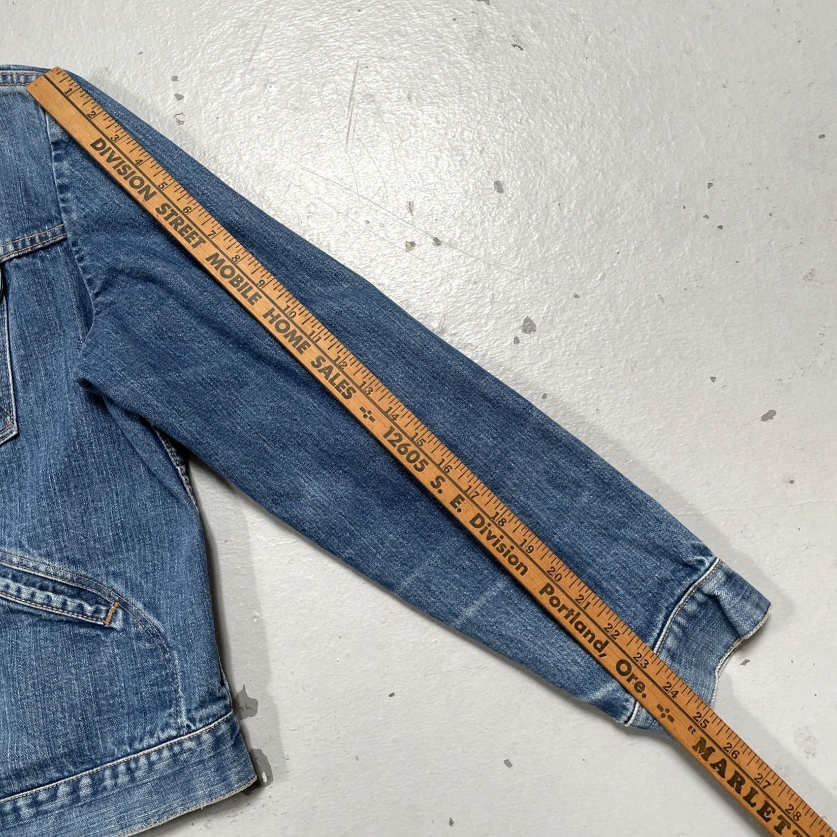 Bell Vintage Maverick Blue Bell Denim Trucker Work Jacket Embroidered Made USA 46 Size US S / EU 44-46 / 1 - 7 Thumbnail