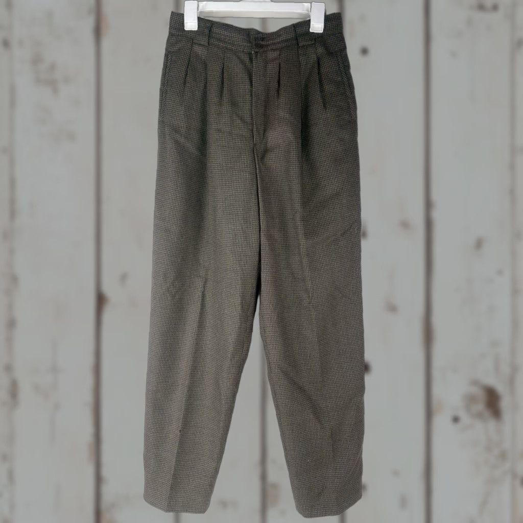 Vintage VTG Giorgio Sant Angelo Wool Pleated Hi-Rise Dress Pants Womens Size 12 Size 34" / US 12 / IT 48 - 1 Thumbnail