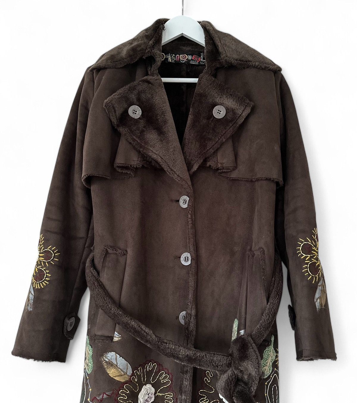 Desigual × Japanese Brand Desigual Vintage Fur Long Coat Overcoat Women's Size 40 Size M / US 6-8 / IT 42-44 - 3 Thumbnail