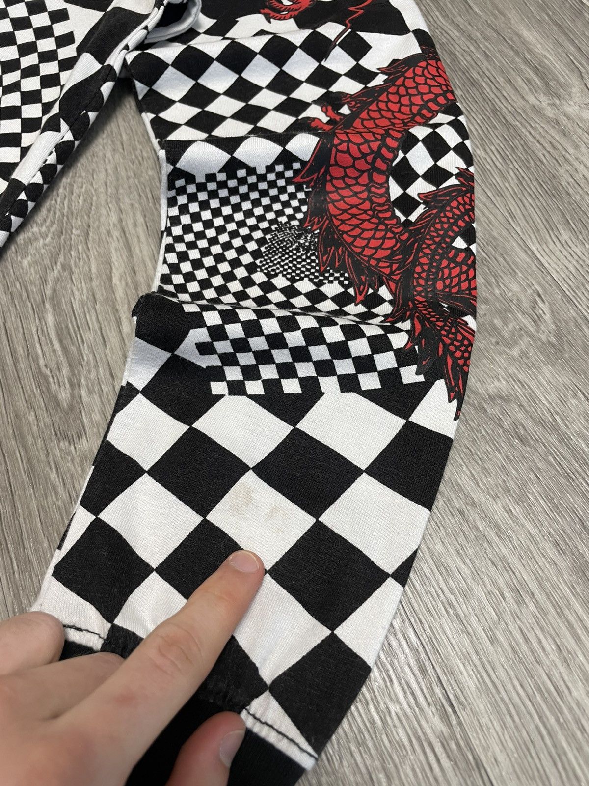 Airwalk Airwalk Long Sleeve Graphic Shirt Checkerboard Dragon Print Size US M / EU 48-50 / 2 - 6 Thumbnail