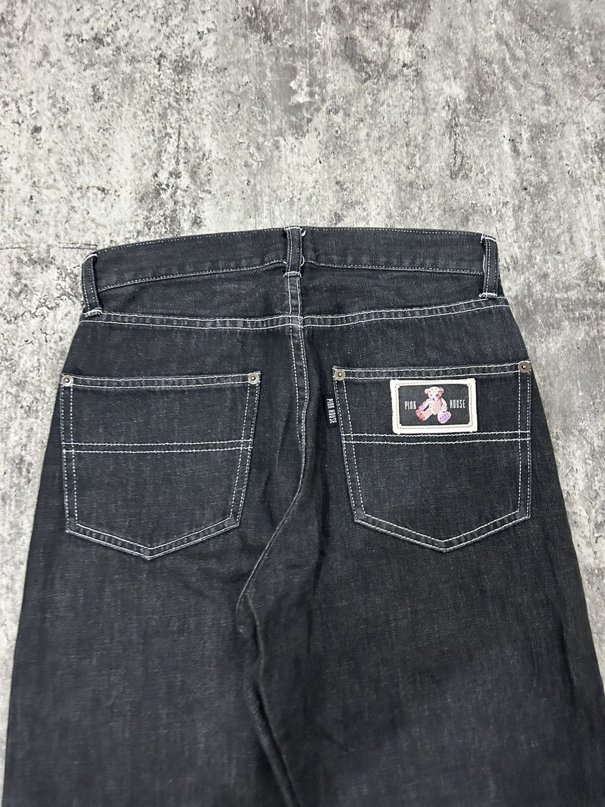 Japanese Brand × Karl Helmut × Pink House Pink House Bear Photo jeans Size US 27 - 11 Thumbnail
