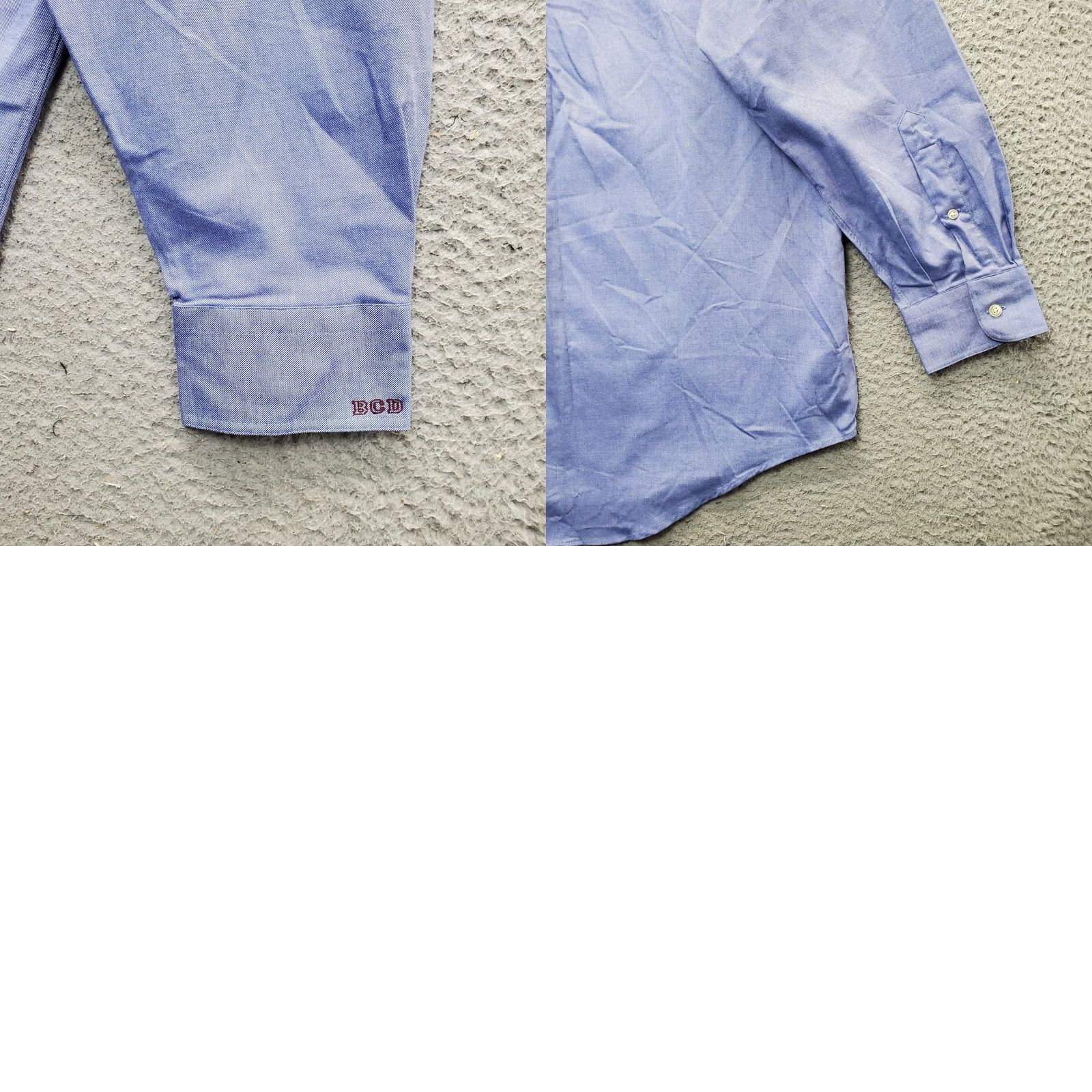 Lands' End Lands' End Dress Shirt Mens 16.5 Blue Classic Fit Oxford Collared Button Down Size 46R - 8 Thumbnail