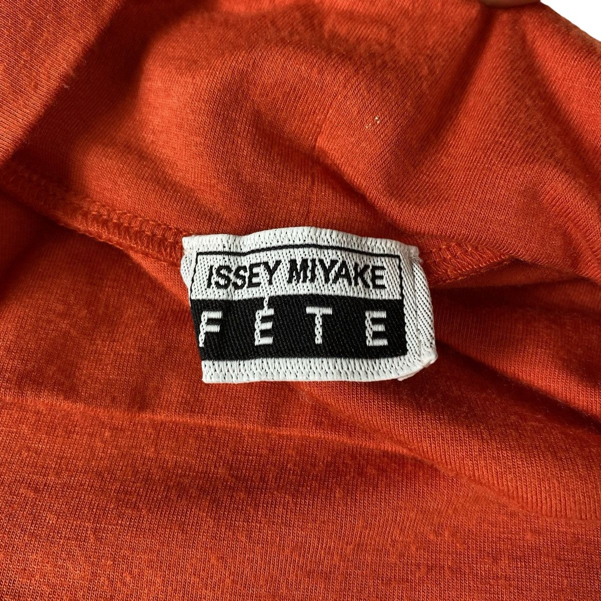 Issey Miyake Issey Miyake FETE Long Sleeve Orange Turtleneck Size L / US 10 / IT 46 - 4 Thumbnail