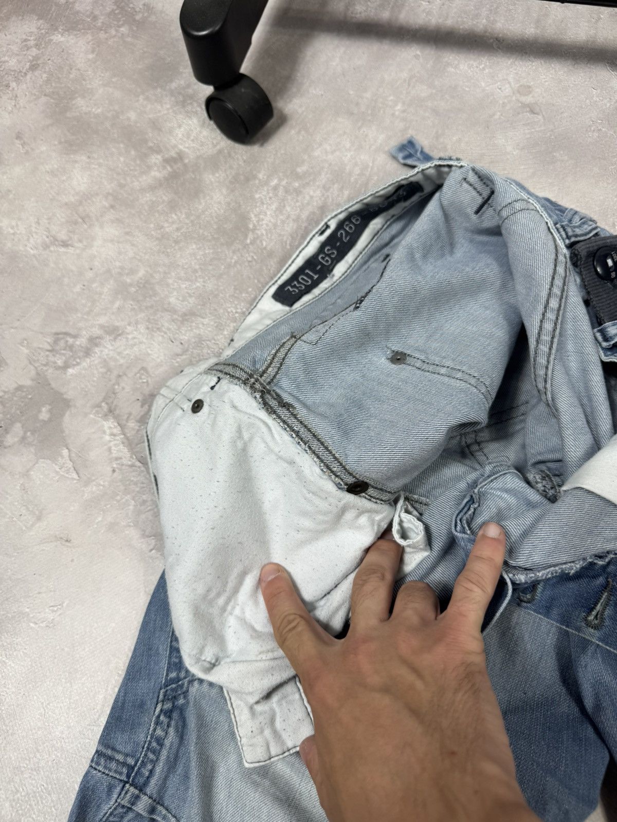 G-Star Vintage G-Star Raw Distressed Buckleback Elwood Pants Size US 32 / EU 48 - 18 Thumbnail