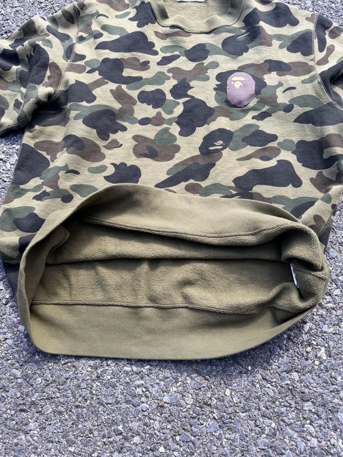 Bape 1st camo Green camo bape crewneck ape head sz XL japan Size US XL / EU 56 / 4 - 6 Thumbnail