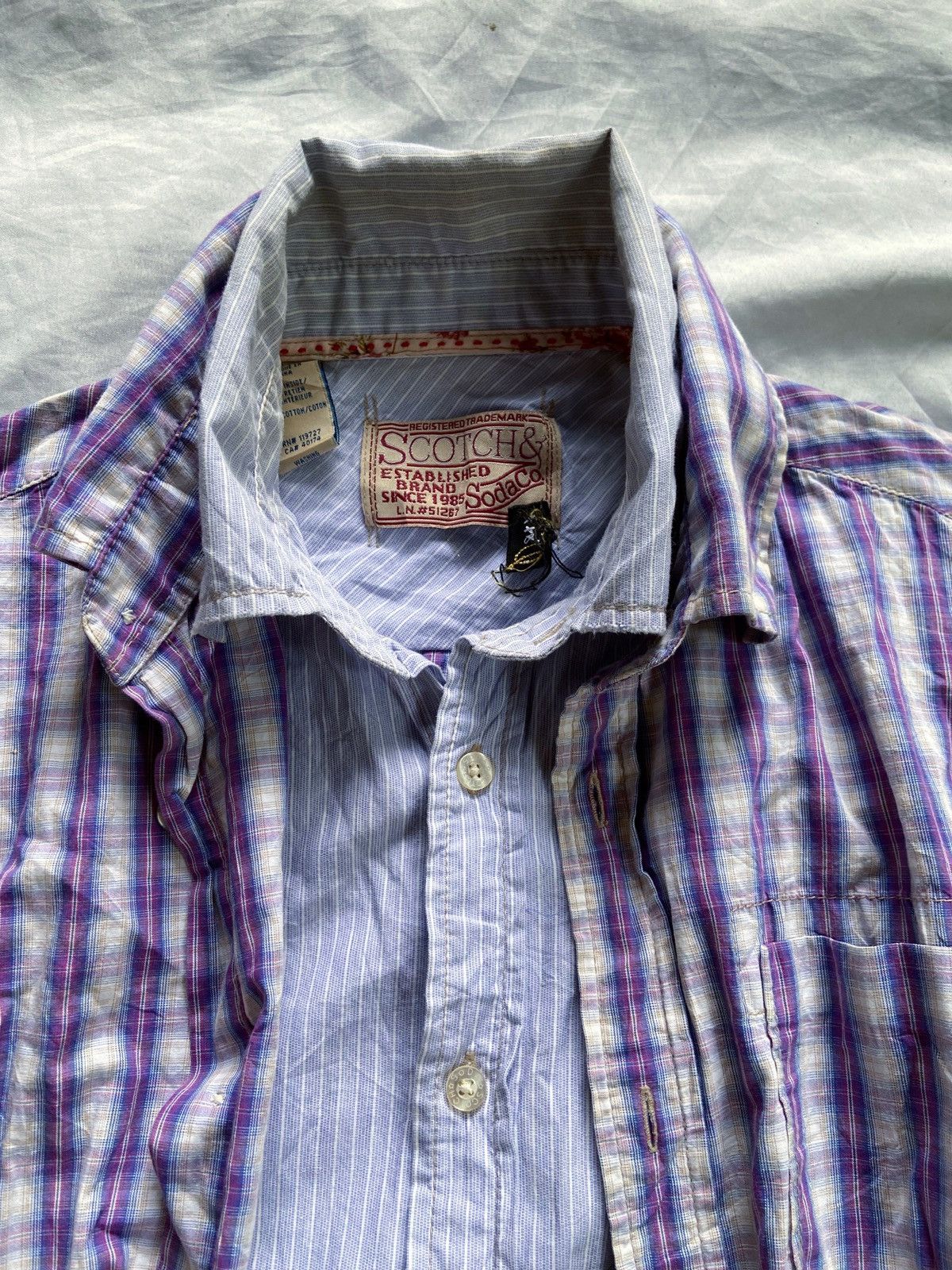 Beauty Beast SCOTCH & SODA DOUBLE LAYER BUTTON UP SHIRT Size US M / EU 48-50 / 2 - 4 Thumbnail