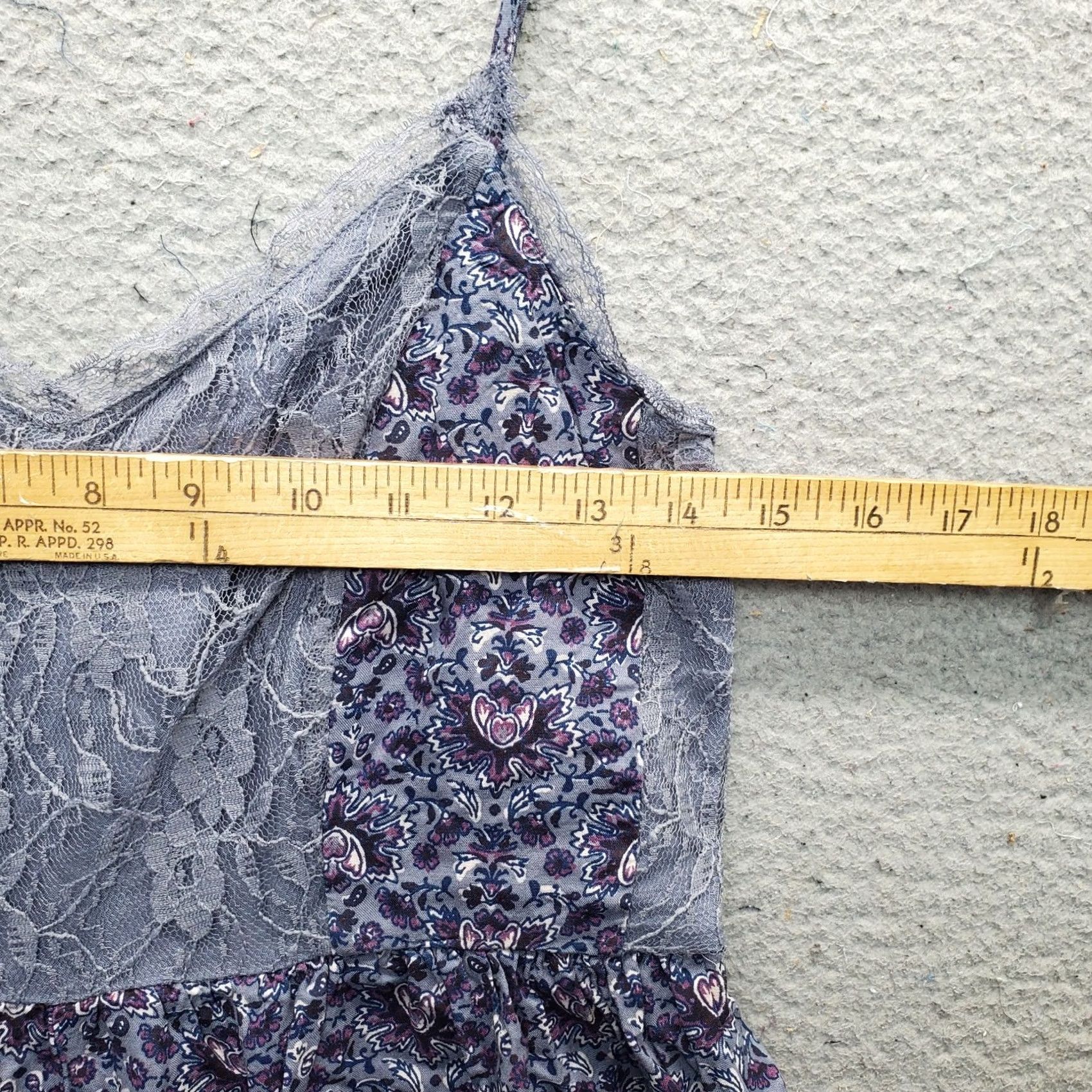 Abercrombie & Fitch Abercrombie & Fitch Romper Womens M Multicolor Floral Lace Trim Backless Tie Waist Sleeveless Shirt? Size 32" / US 10 / IT 46 - 4 Thumbnail