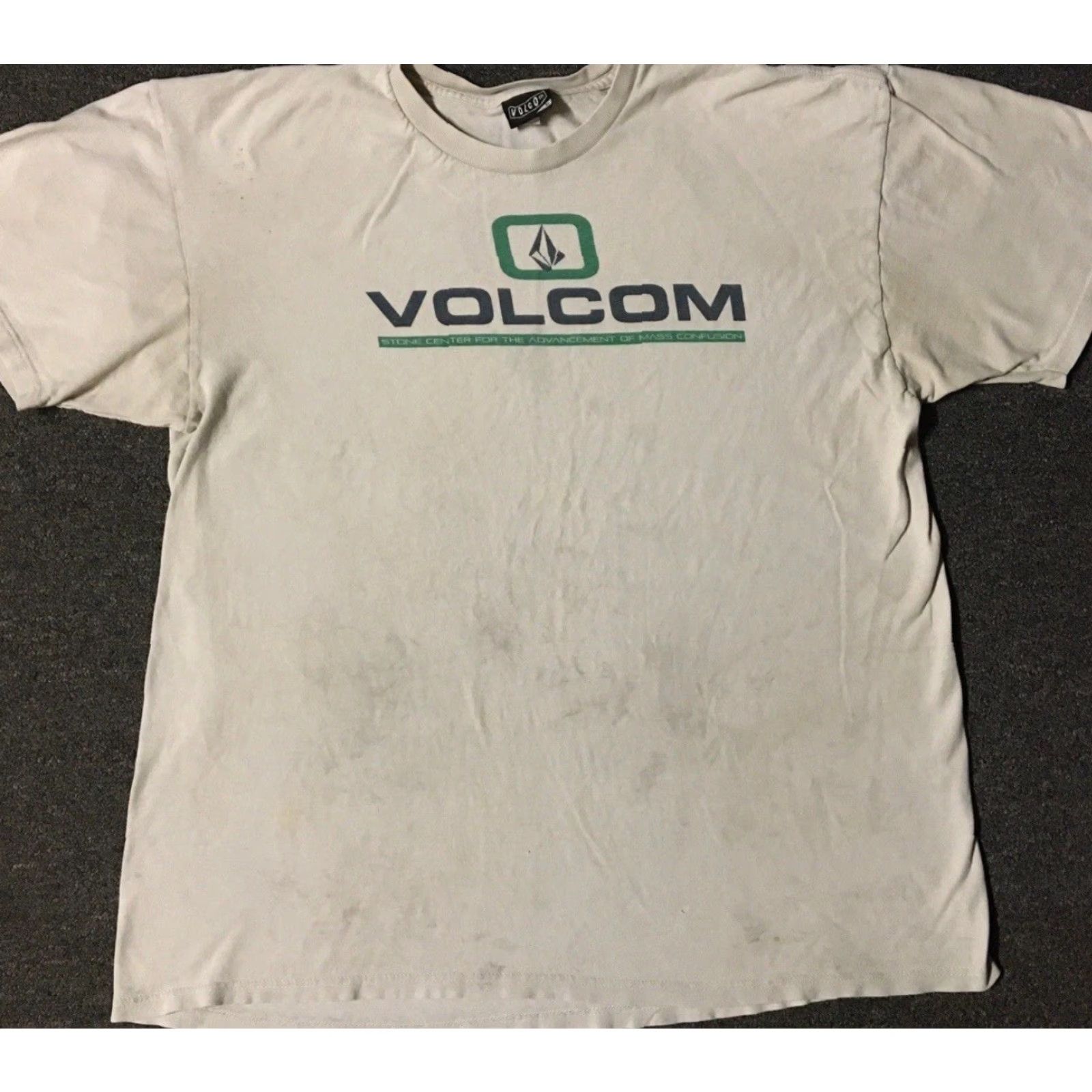 Quiksilver Vtg Volcom Faded Distress Shirt XL Surf Skate Grunge Billabong Gotcha 90s Y2K Shirt Mens XL Gray Beach Water Graphic Tee Distressed Vintage Surf Size US XL / EU 56 / 4 - 2 Thumbnail