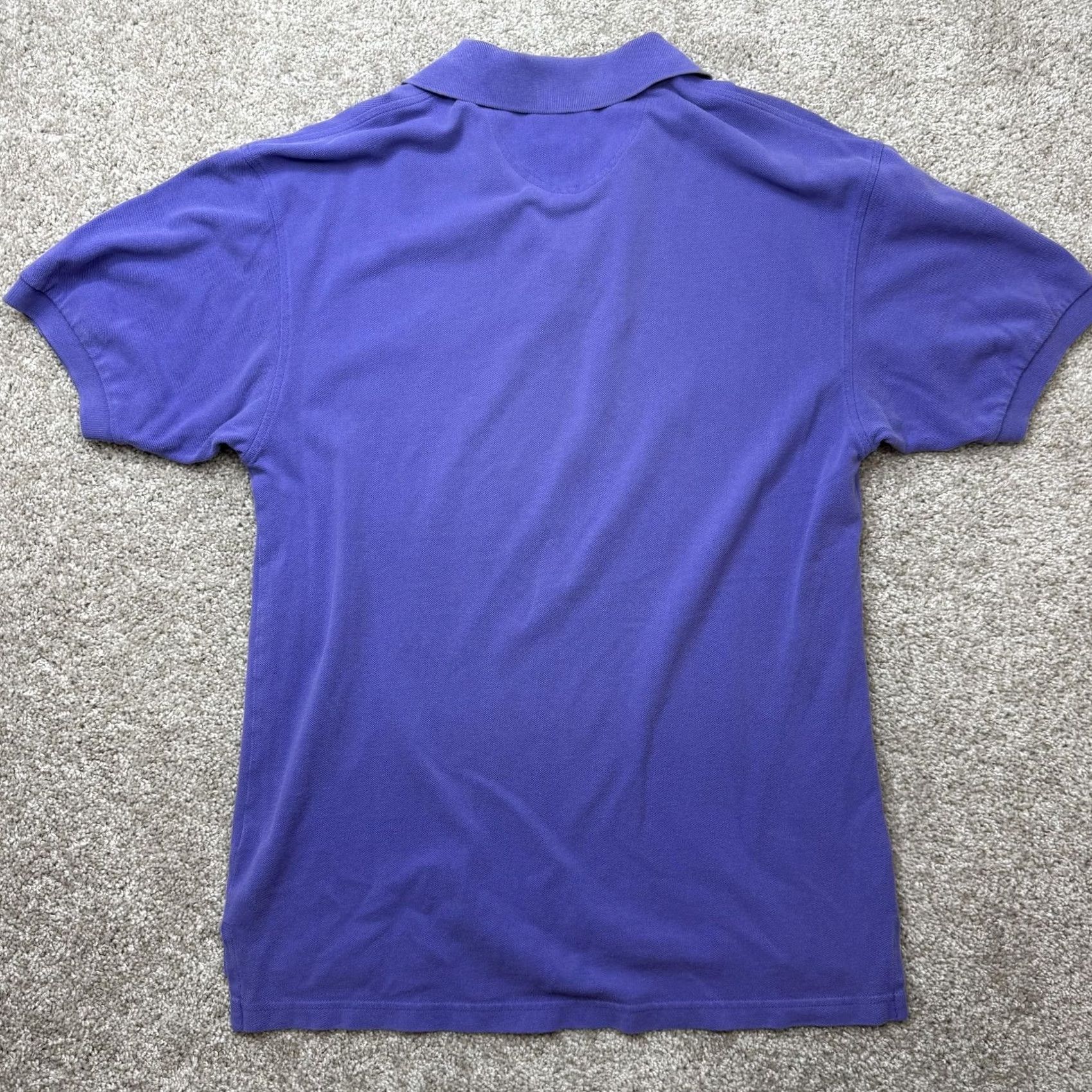 Izod VINTAGE IZOD Polo Shirt Mens M Purple Solid Cotton Short Sleeve Casual Knit Size US M / EU 48-50 / 2 - 5 Thumbnail